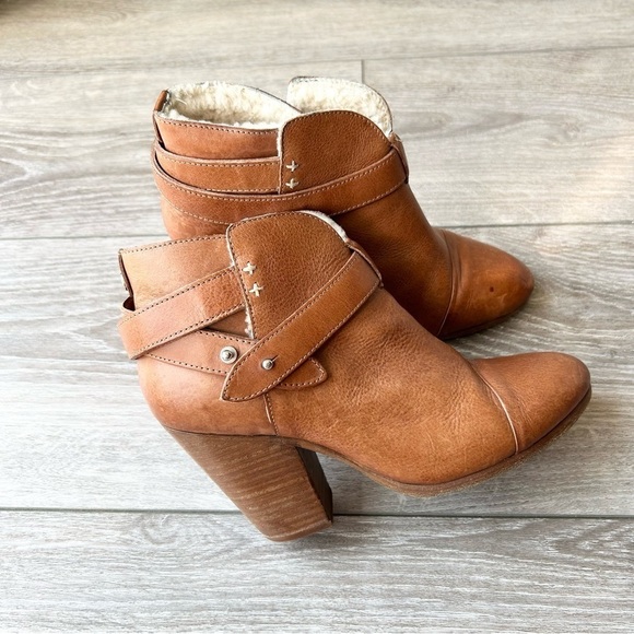 RAG & BONE  Harrow Ankle Boots with Sherpa Lining - Picture 1 of 16